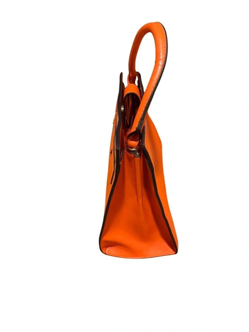 A new day Sleek Orange Top-Handle Satchel